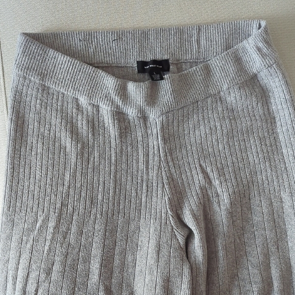 Who What Wear Pants - Who What Wear Gray Wide Leg Knit Pants